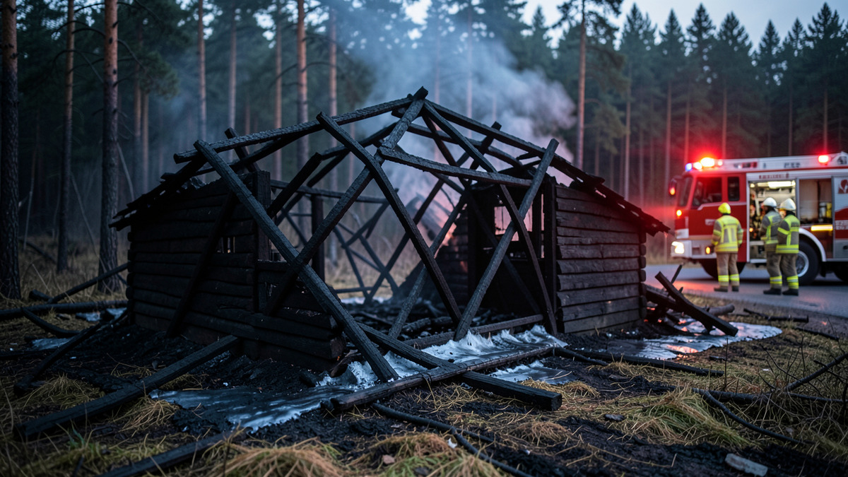 Kesämökki tuhoutuu tulipalossa Outokummussa – kuvituskuva