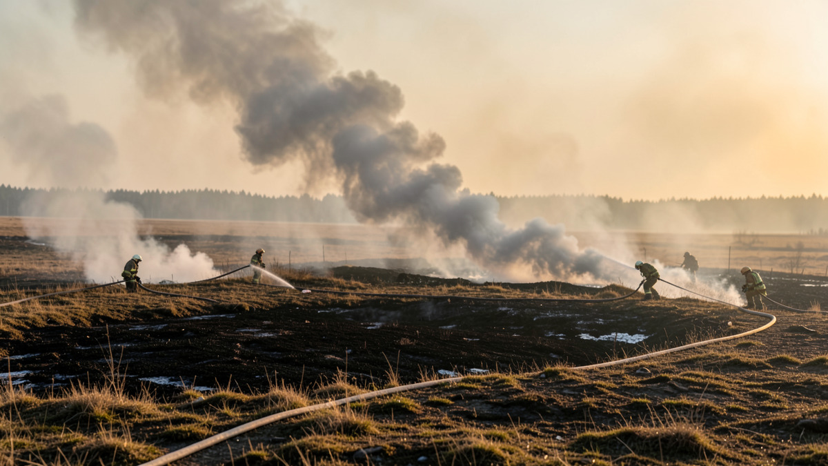 Turvealueella syttyi tulipalo Pielavedellä – kuvituskuva