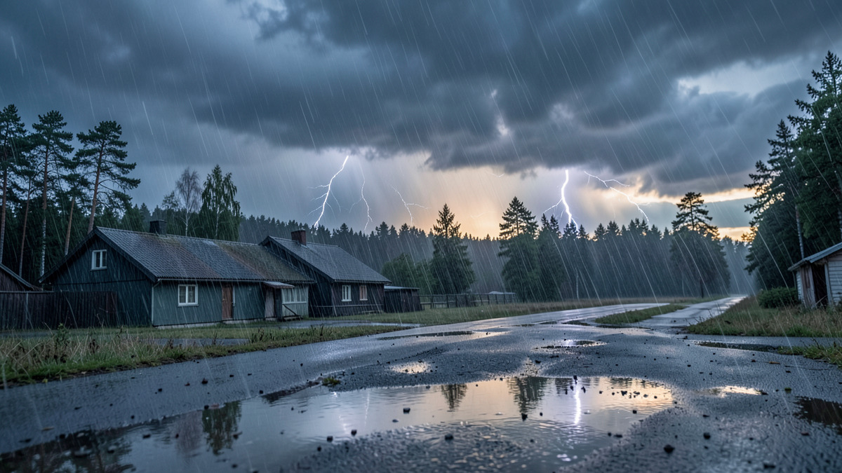 Ukkonen rytisee sunnuntaina – sade voi olla paikoin rankkaa – kuvituskuva