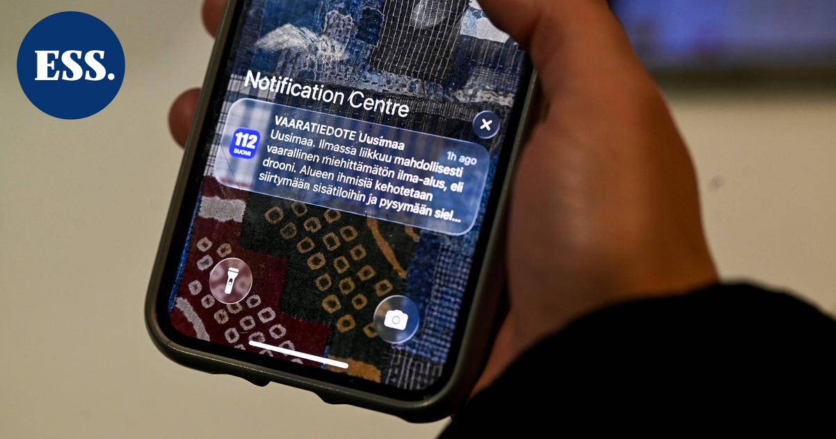 Uusi vaaratiedotejärjestelmä tulee matkapuhelimiin lokakuun loppuun mennessä – kuvituskuva
